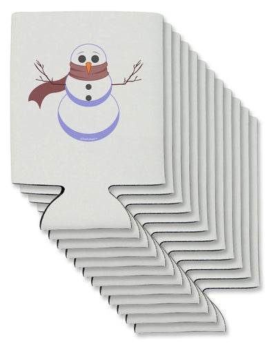 Snowman with Scarf Design Can / Bottle Insulator Coolers-Can Coolie-TooLoud-12-Davson Sales