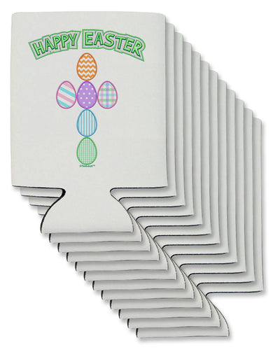 Happy Easter Egg Cross Faux Applique Can / Bottle Insulator Coolers-Can Coolie-TooLoud-12-Davson Sales