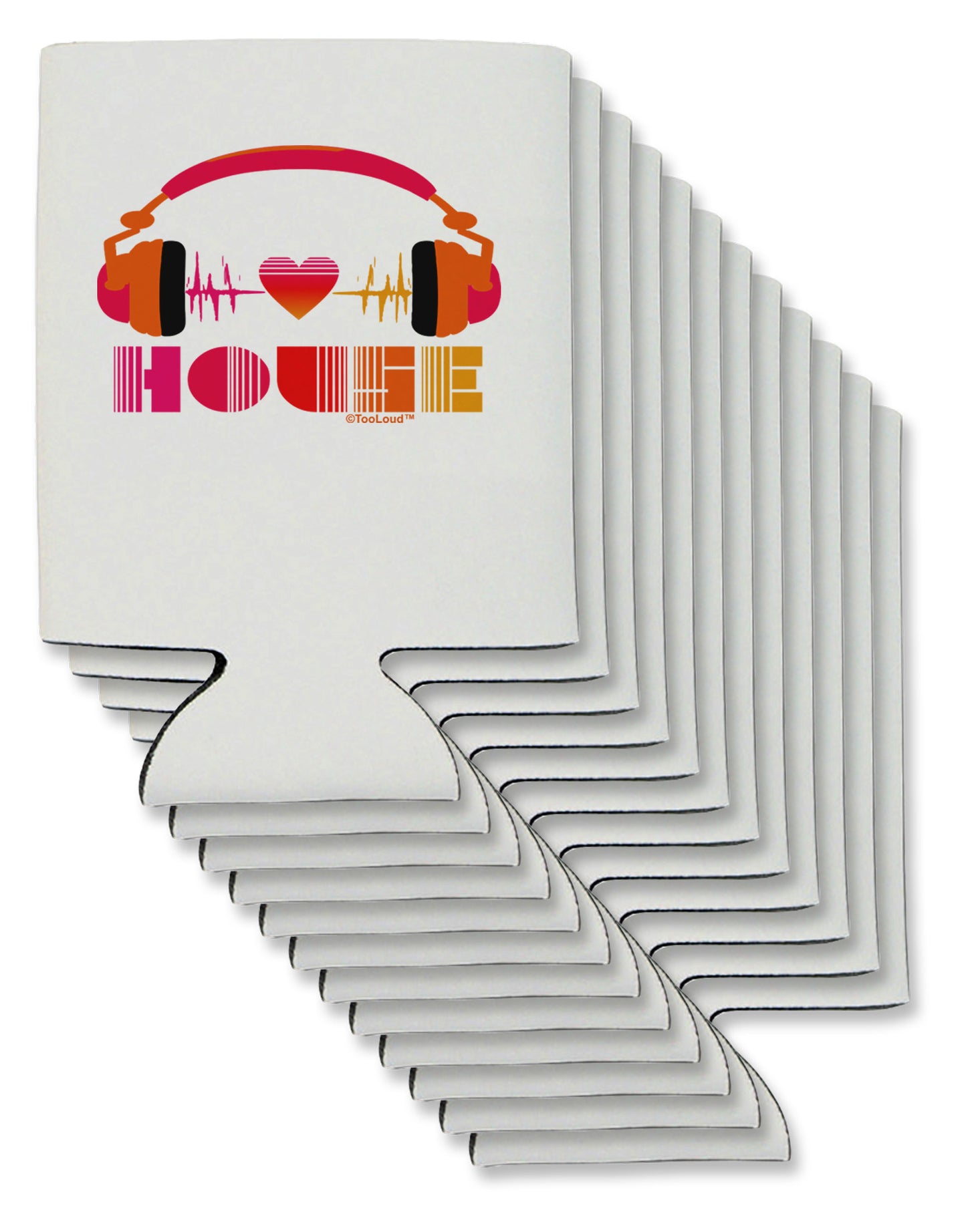 Heart House Can / Bottle Insulator Coolers-Can Coolie-TooLoud-12-Davson Sales
