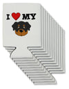 I Heart My - Cute Rottweiler Dog Can / Bottle Insulator Coolers by TooLoud-Can Coolie-TooLoud-12-Davson Sales