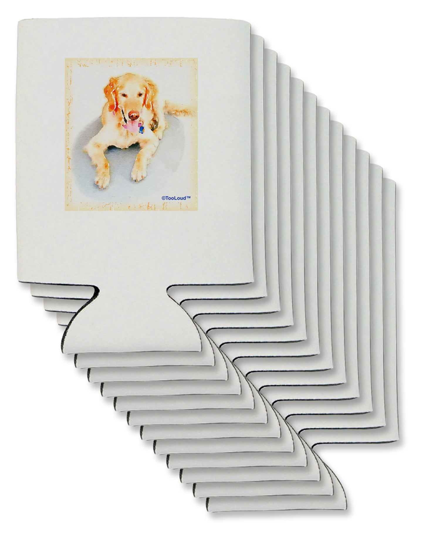Laying Retriever Watercolor Can / Bottle Insulator Coolers-Can Coolie-TooLoud-12-Davson Sales