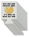 Cats Are Like Potato Chips Can / Bottle Insulator Coolers by TooLoud-Can Coolie-TooLoud-12-Davson Sales