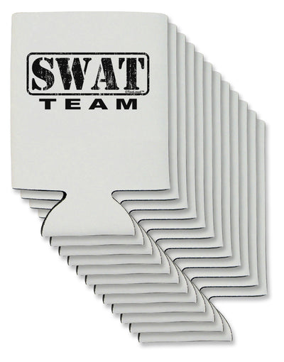 SWAT Team Logo - Distressed Can / Bottle Insulator Coolers by TooLoud-Can Coolie-TooLoud-12-Davson Sales