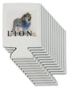 Lion Watercolor B Text Can / Bottle Insulator Coolers-Can Coolie-TooLoud-12 Pieces-Davson Sales