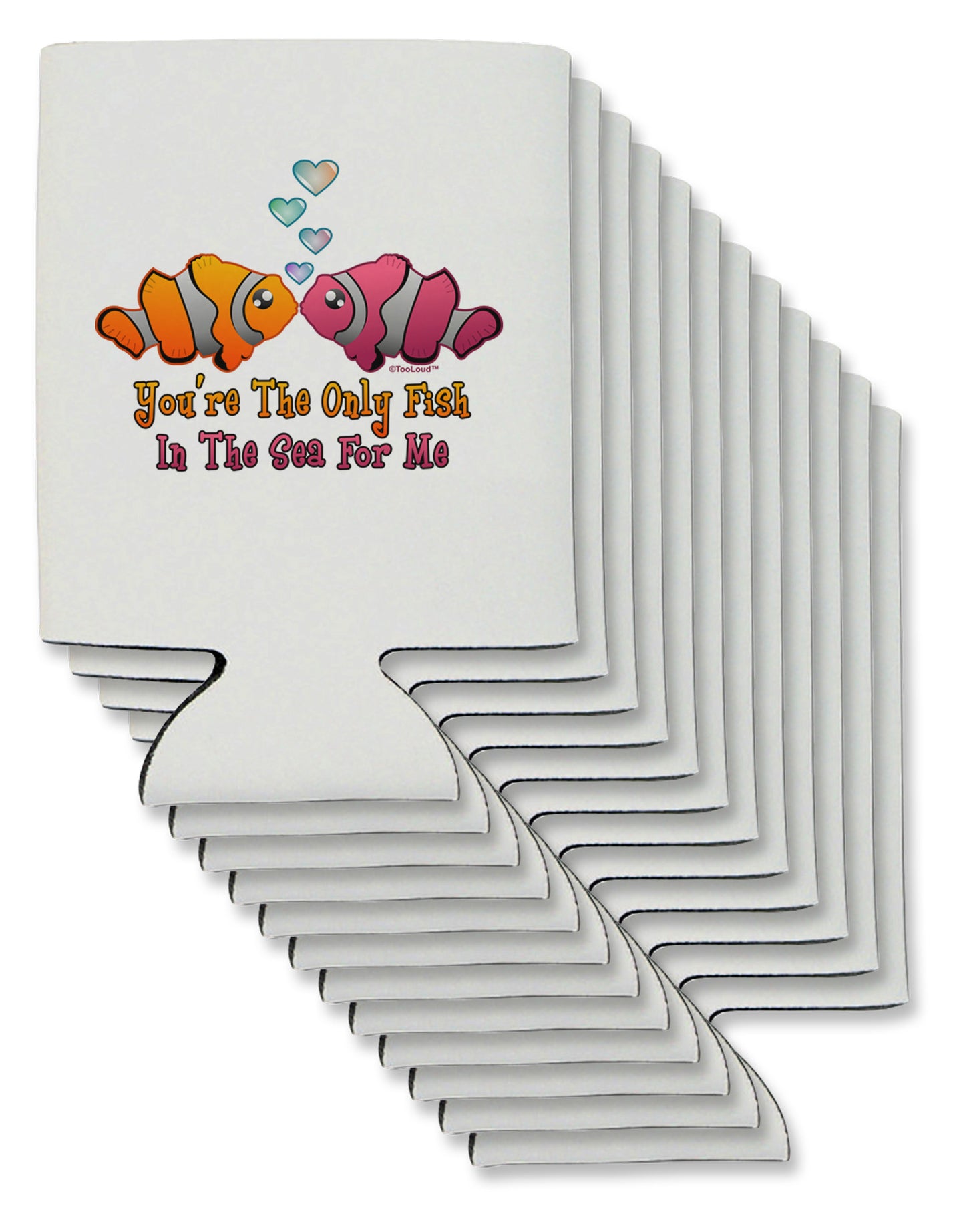 Kissy Clownfish Only Fish In The Sea Can / Bottle Insulator Coolers-Can Coolie-TooLoud-12-Davson Sales