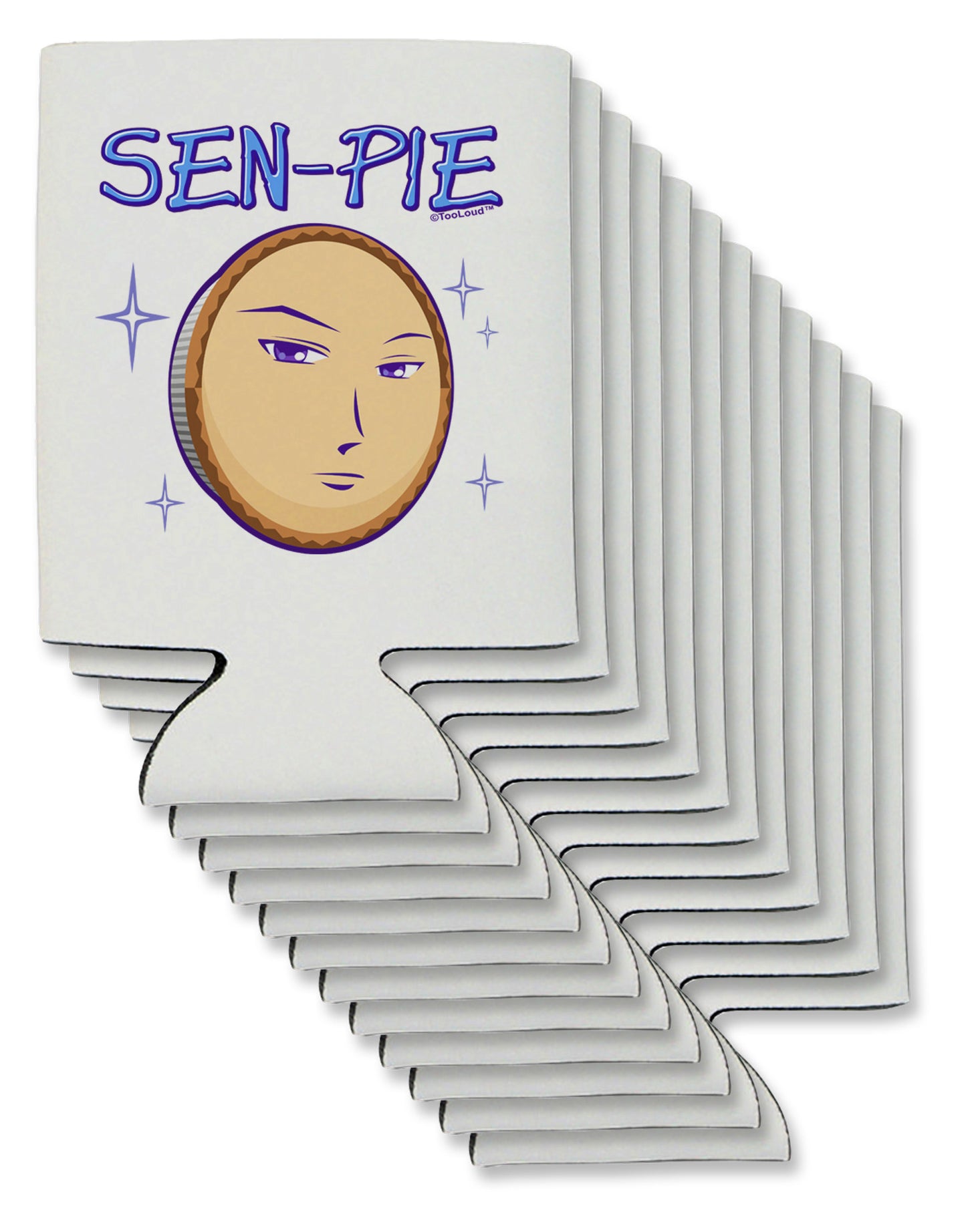 Sen-Pie Sama Kun San Chan Can / Bottle Insulator Coolers-Can Coolie-TooLoud-12 Pieces-Davson Sales