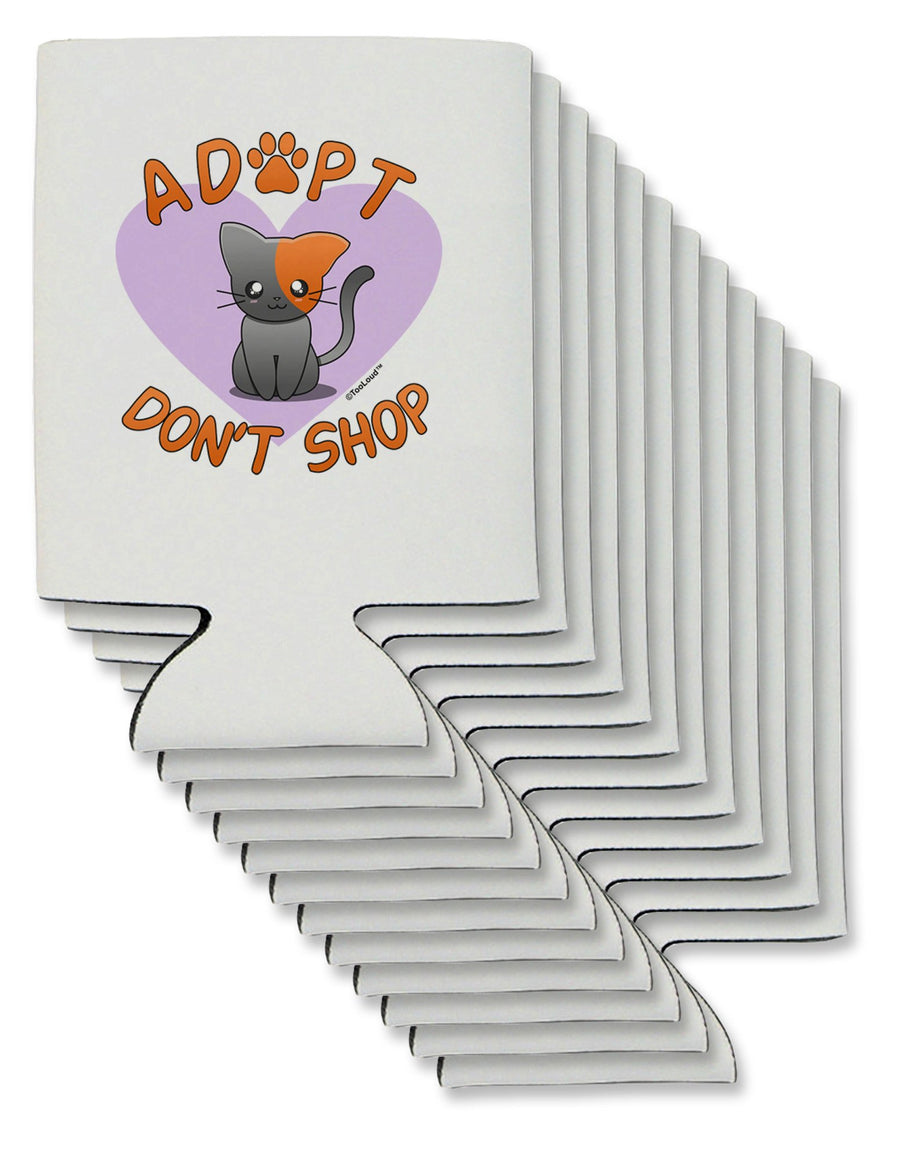 Adopt Don't Shop Cute Kitty Can / Bottle Insulator Coolers-Can Coolie-TooLoud-12-Davson Sales