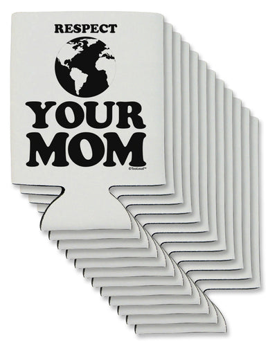 Respect Your Mom - Mother Earth Design Can / Bottle Insulator Coolers-Can Coolie-TooLoud-12-Davson Sales