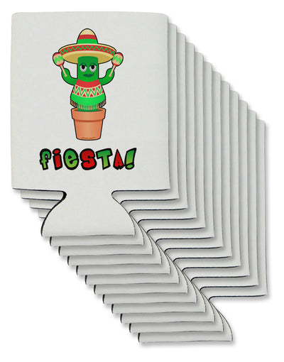 Fiesta Cactus Poncho Text Can / Bottle Insulator Coolers by TooLoud-Can Coolie-TooLoud-12-Davson Sales