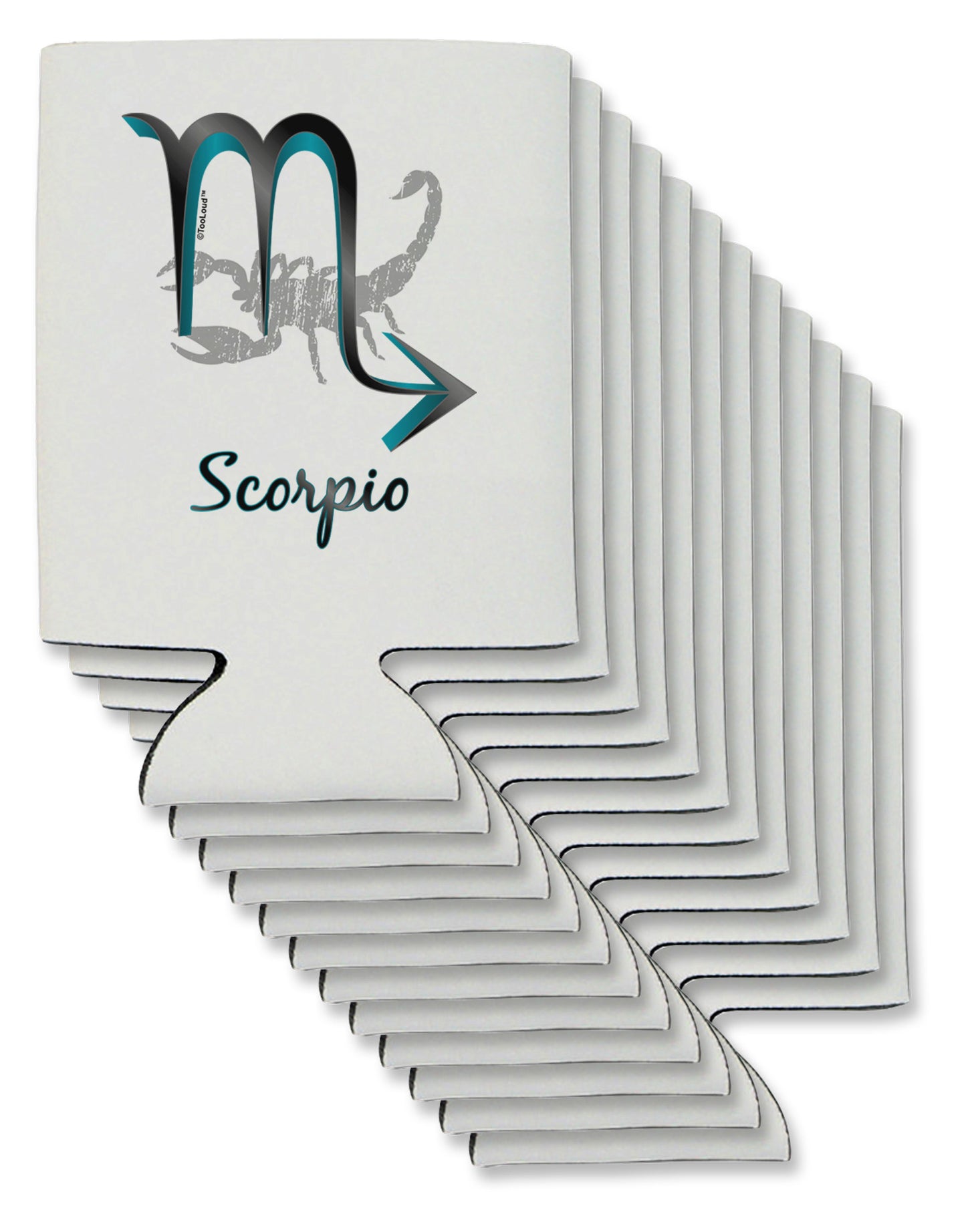 Scorpio Symbol Can / Bottle Insulator Coolers-Can Coolie-TooLoud-12-Davson Sales