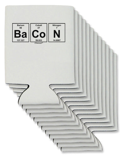 Bacon Periodic Table of Elements Can / Bottle Insulator Coolers by TooLoud-Can Coolie-TooLoud-12-Davson Sales