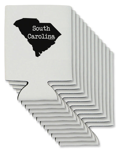 South Carolina - United States Shape Can / Bottle Insulator Coolers by TooLoud-Can Coolie-TooLoud-12-Davson Sales