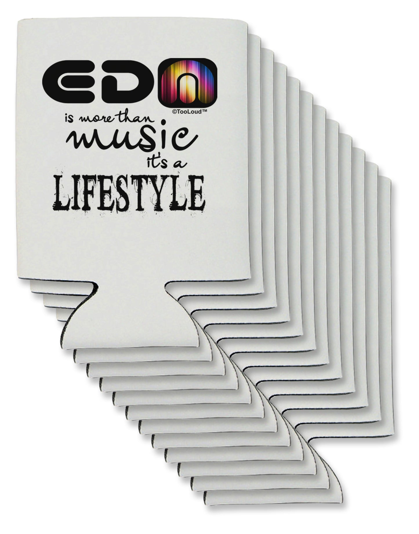 EDM - A Lifestyle Can / Bottle Insulator Coolers-Can Coolie-TooLoud-12-Davson Sales
