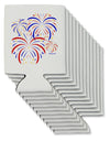 Patriotic Fireworks with Bursting Stars Can / Bottle Insulator Coolers by TooLoud-Can Coolie-TooLoud-12-Davson Sales