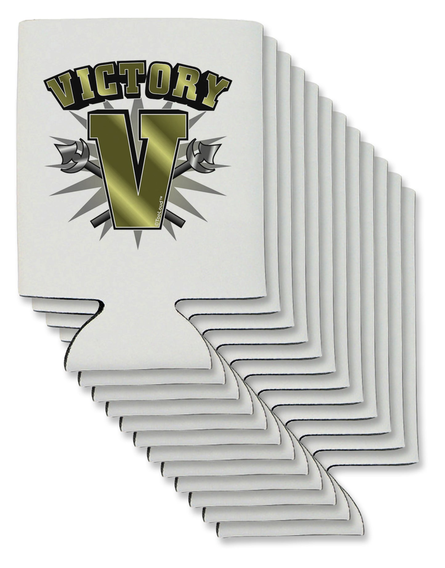 Victory V Can / Bottle Insulator Coolers-Can Coolie-TooLoud-12-Davson Sales