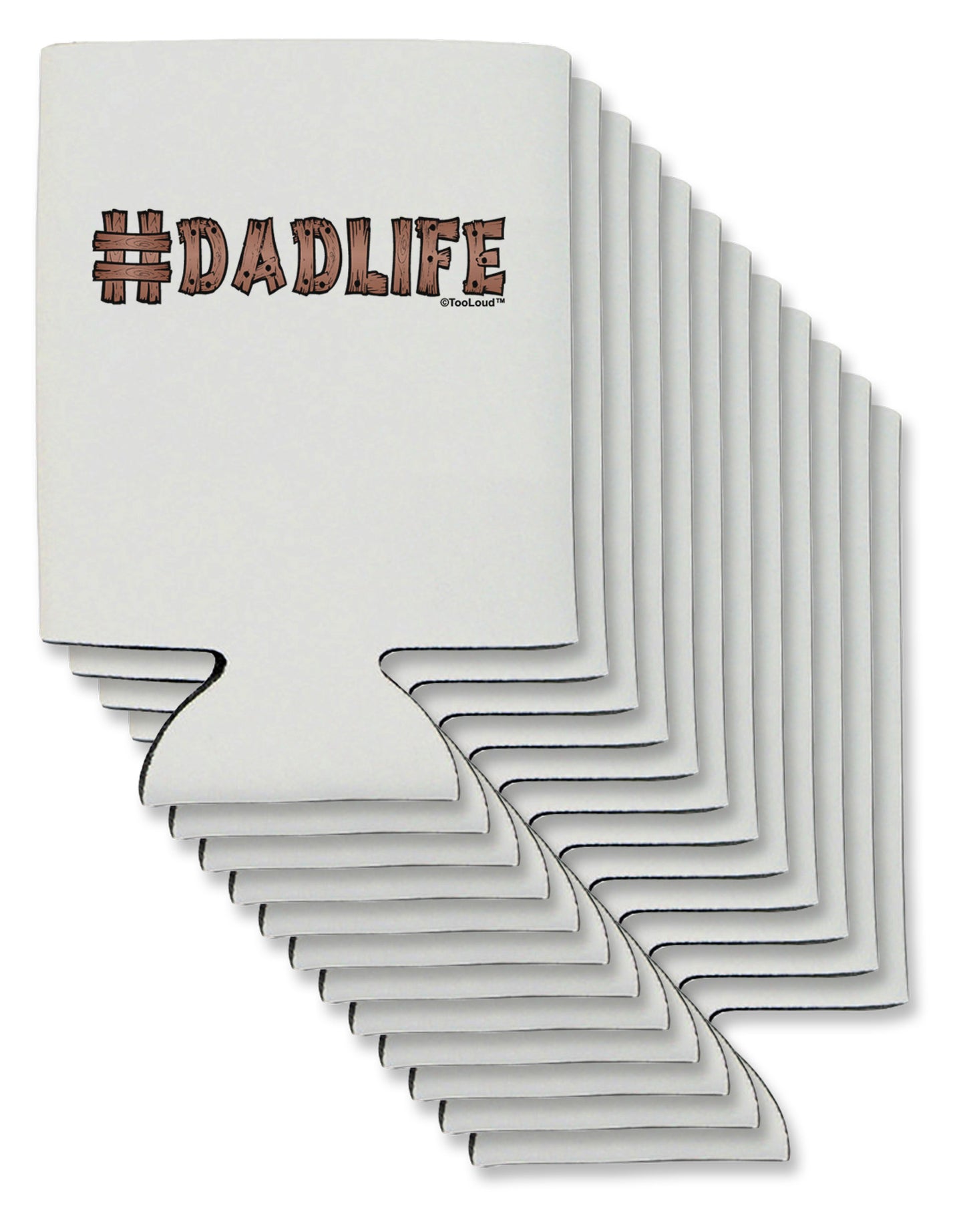 Hashtag Dadlife Can / Bottle Insulator Coolers by TooLoud-Can Coolie-TooLoud-12-Davson Sales