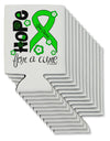 Hope for a Cure - Lime Green Ribbon Lyme Disease - Flowers Can / Bottle Insulator Coolers-Can Coolie-TooLoud-12-Davson Sales