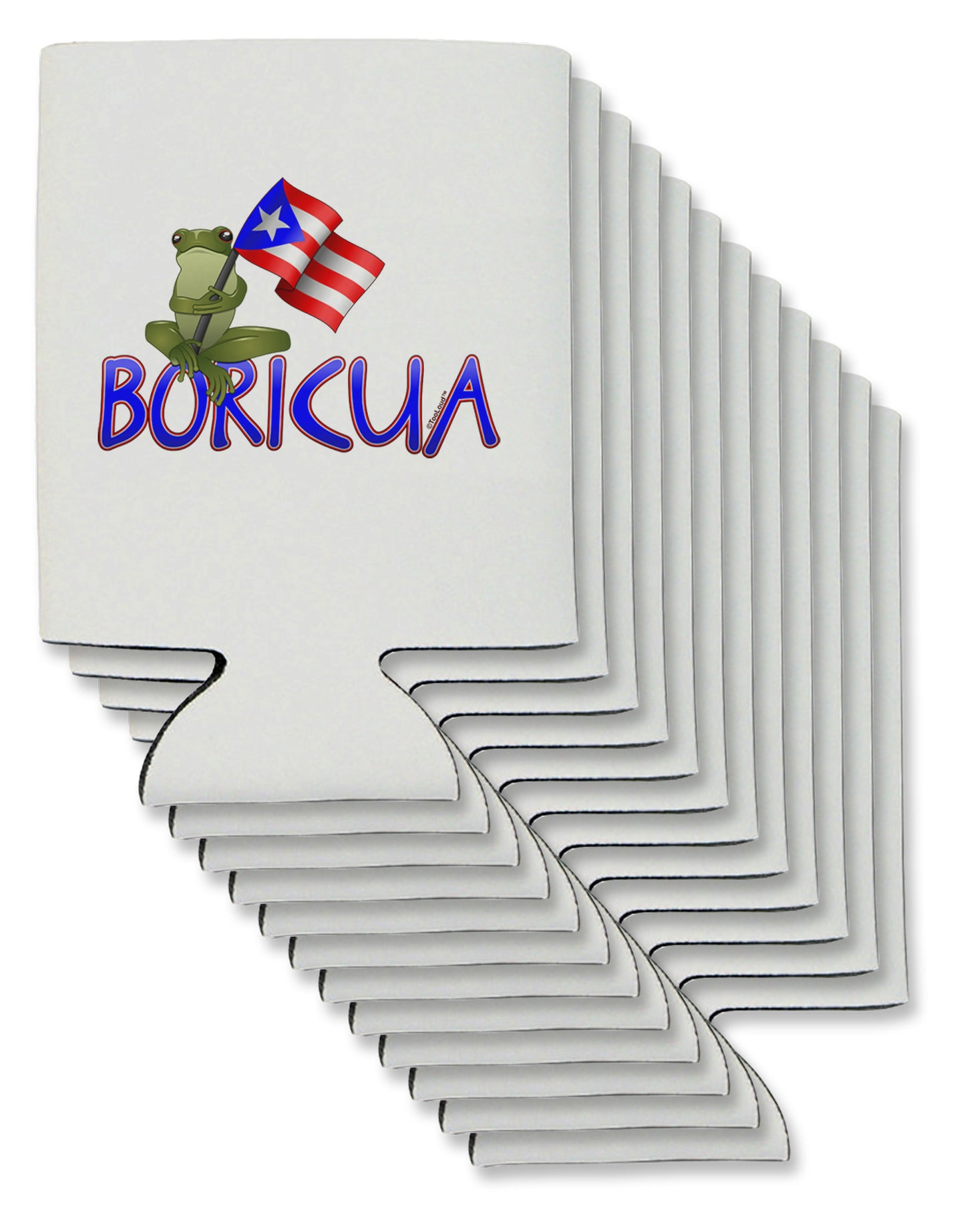Coqui Boricua Can / Bottle Insulator Coolers-Can Coolie-TooLoud-12-Davson Sales