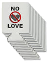 No Love Symbol with Text Can / Bottle Insulator Coolers-Can Coolie-TooLoud-12-Davson Sales