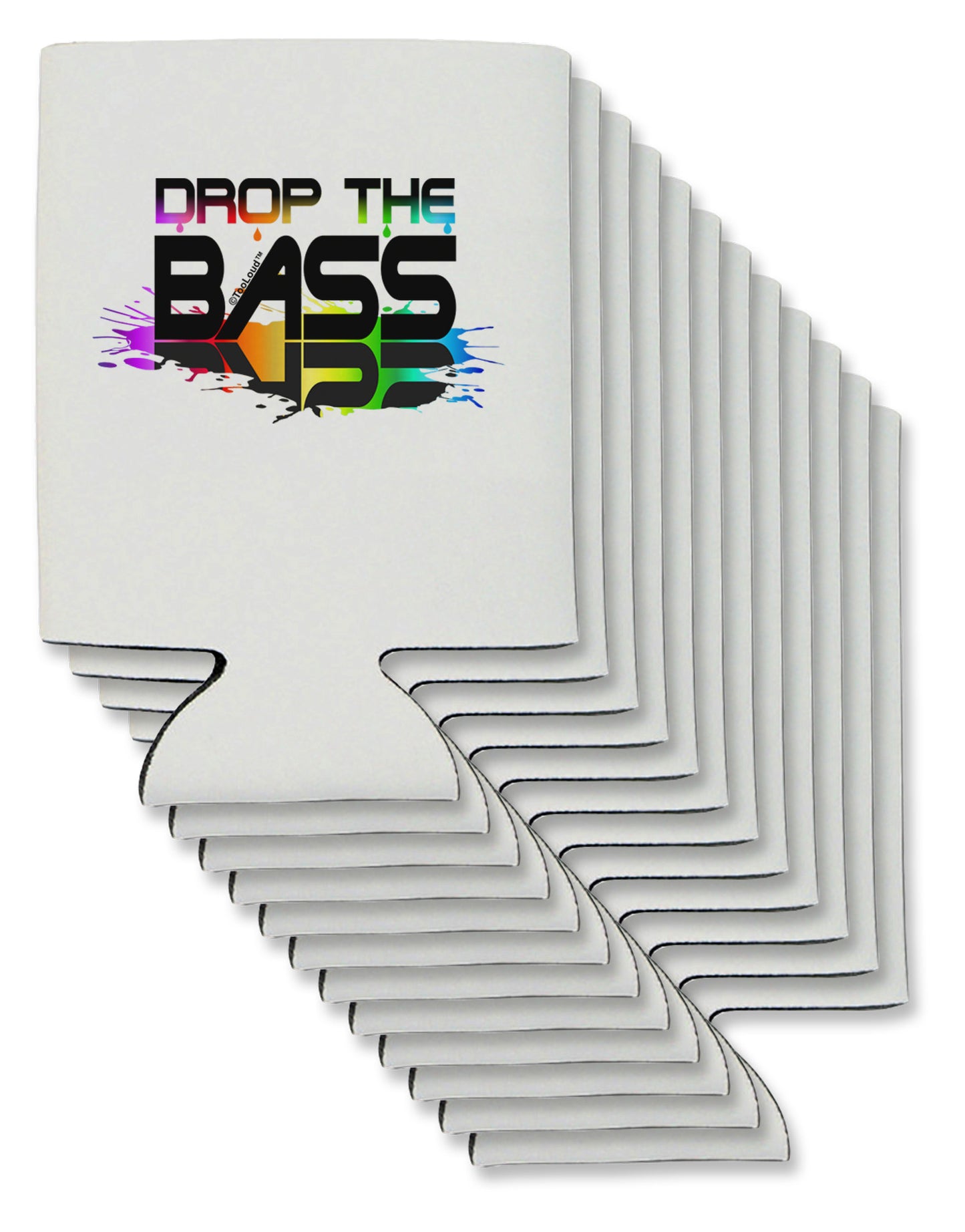Paint Drop The Bass Can / Bottle Insulator Coolers-Can Coolie-TooLoud-12-Davson Sales