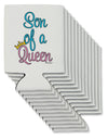 Son of a Queen - Matching Mom and Son Design Can / Bottle Insulator Coolers by TooLoud-Can Coolie-TooLoud-12-Davson Sales