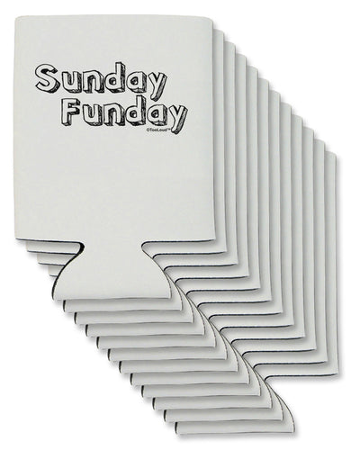 Sunday Funday Text Design Can / Bottle Insulator Coolers by TooLoud-Can Coolie-TooLoud-12-Davson Sales