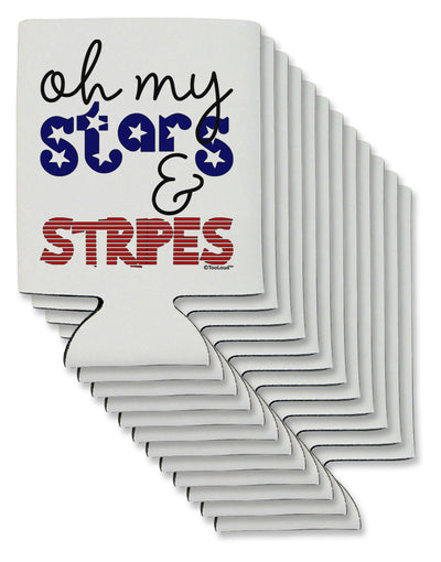 Oh My Stars and Stripes - Patriotic Design Can / Bottle Insulator Coolers-Can Coolie-TooLoud-12-Davson Sales