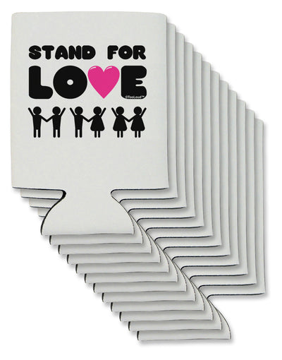 Stand For Love Pink Heart Can / Bottle Insulator Coolers-Can Coolie-TooLoud-12 Pieces-Davson Sales