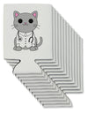 Dr Cat MD - Cute Cat Design Can / Bottle Insulator Coolers by TooLoud-Can Coolie-TooLoud-12-Davson Sales