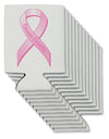 Pink Breast Cancer Awareness Ribbon - Stronger Everyday Can / Bottle Insulator Coolers-Can Coolie-TooLoud-12 Pieces-Davson Sales