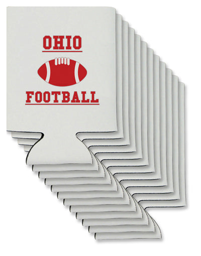 Ohio Football Can / Bottle Insulator Coolers by TooLoud-Can Coolie-TooLoud-12-Davson Sales