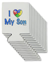 I Heart My Son - Autism Awareness Can / Bottle Insulator Coolers by TooLoud-Can Coolie-TooLoud-12-Davson Sales