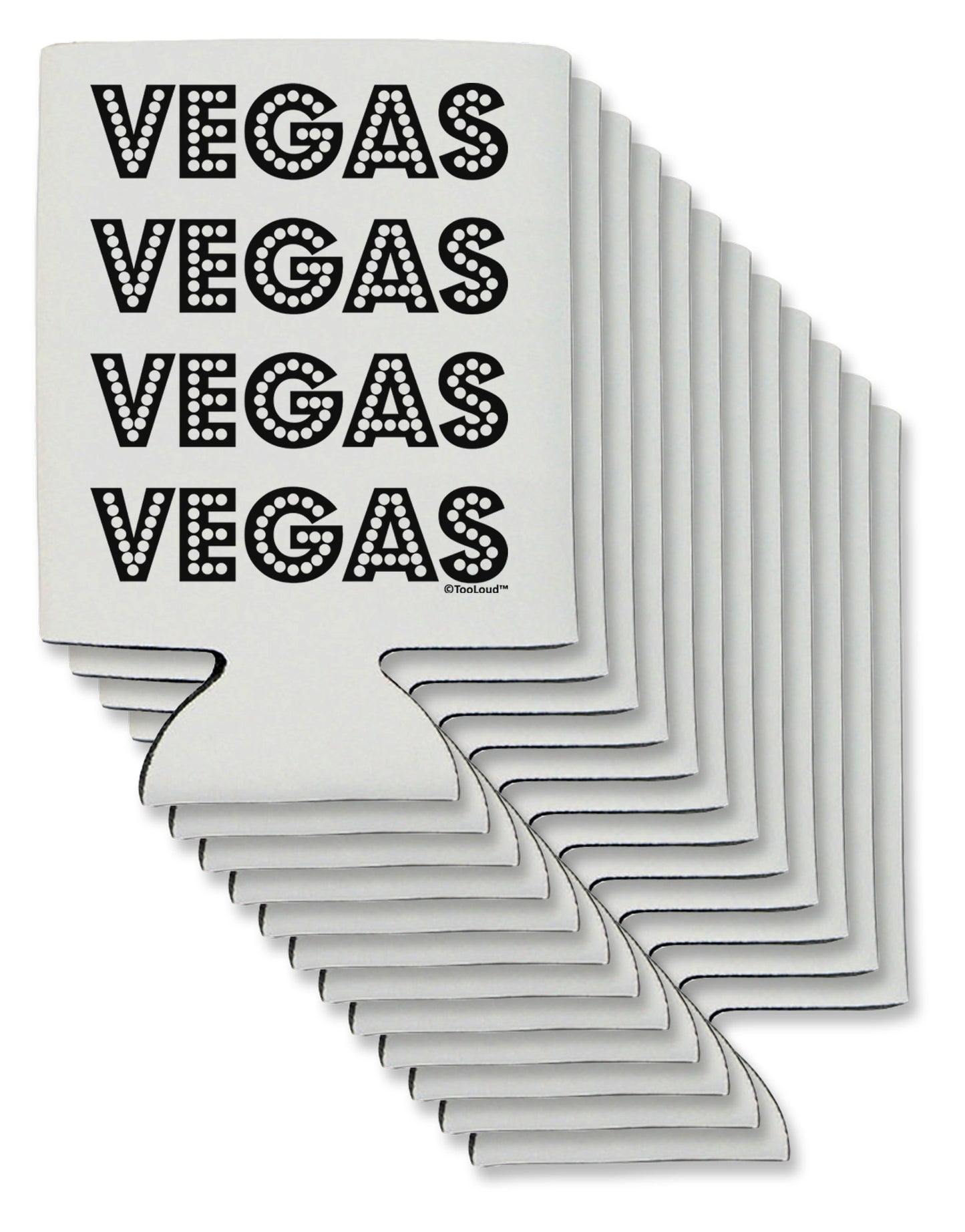 Vegas - Vegas Style Show Lights Can / Bottle Insulator Coolers by TooLoud-Can Coolie-TooLoud-12-Davson Sales