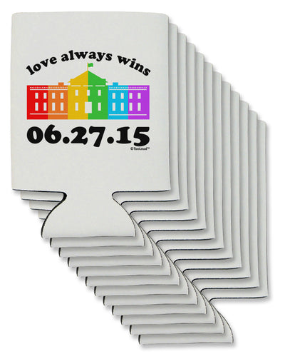 Love Always Wins with Date - Marriage Equality Can / Bottle Insulator Coolers-Can Coolie-TooLoud-12-Davson Sales