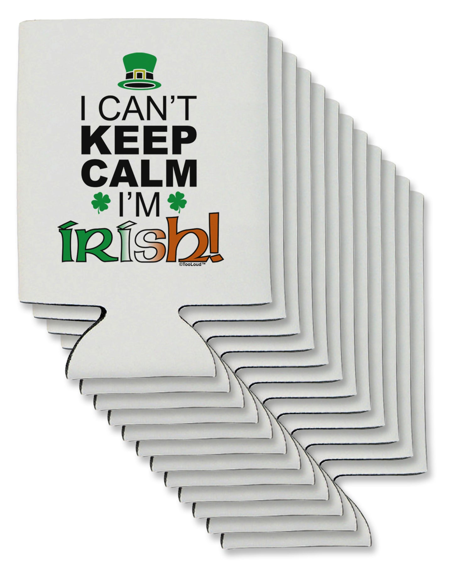 I Can't Keep Calm I'm Irish Can / Bottle Insulator Coolers-Can Coolie-TooLoud-12-Davson Sales
