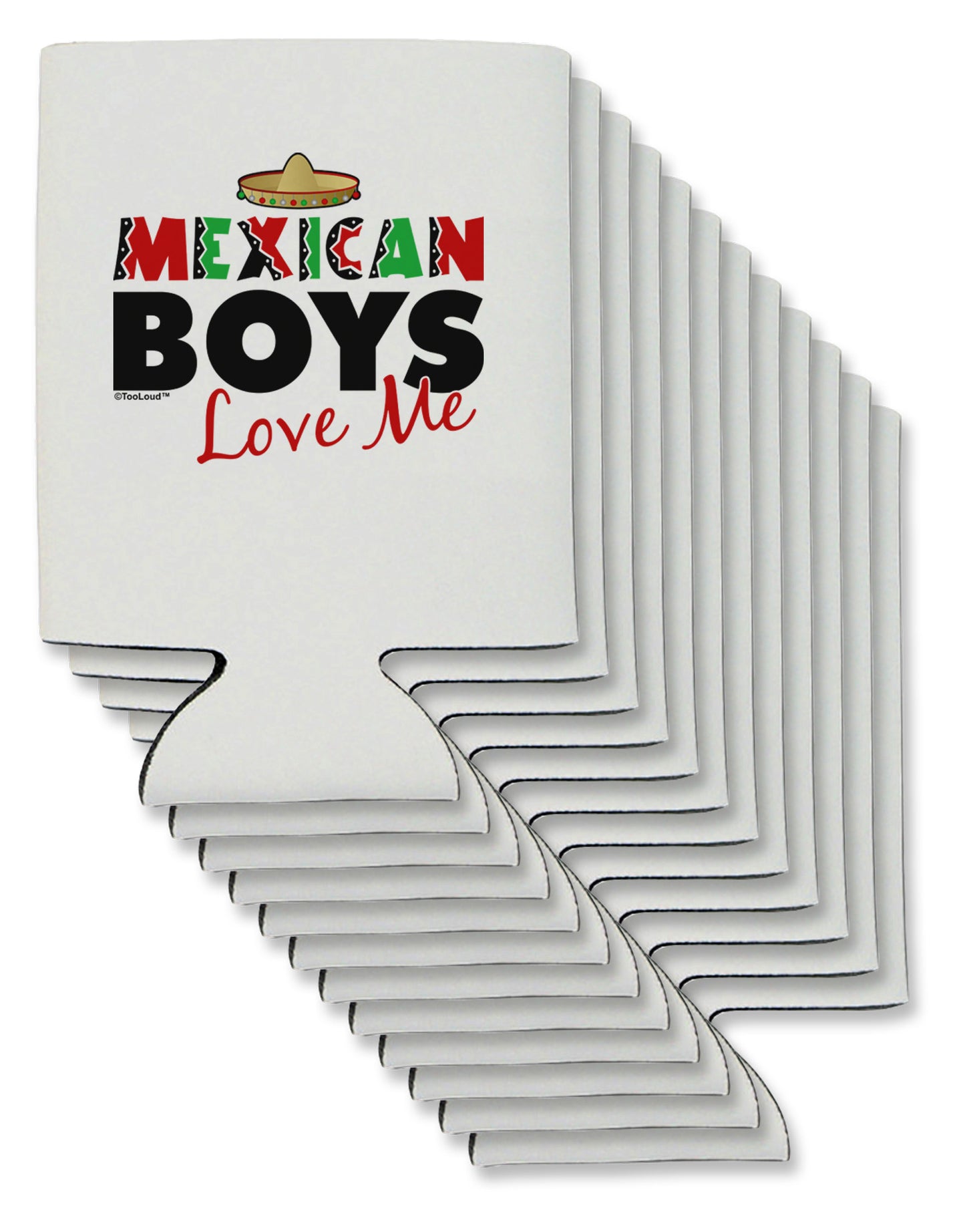 Mexican Boys Love Me Can / Bottle Insulator Coolers-Can Coolie-TooLoud-12-Davson Sales