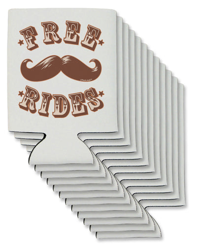 Free Mustache Rides Can / Bottle Insulator Coolers-Can Coolie-TooLoud-12 Pieces-Davson Sales