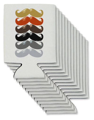 Natural Mustache Rainbow Can / Bottle Insulator Coolers-Can Coolie-TooLoud-12 Pieces-Davson Sales