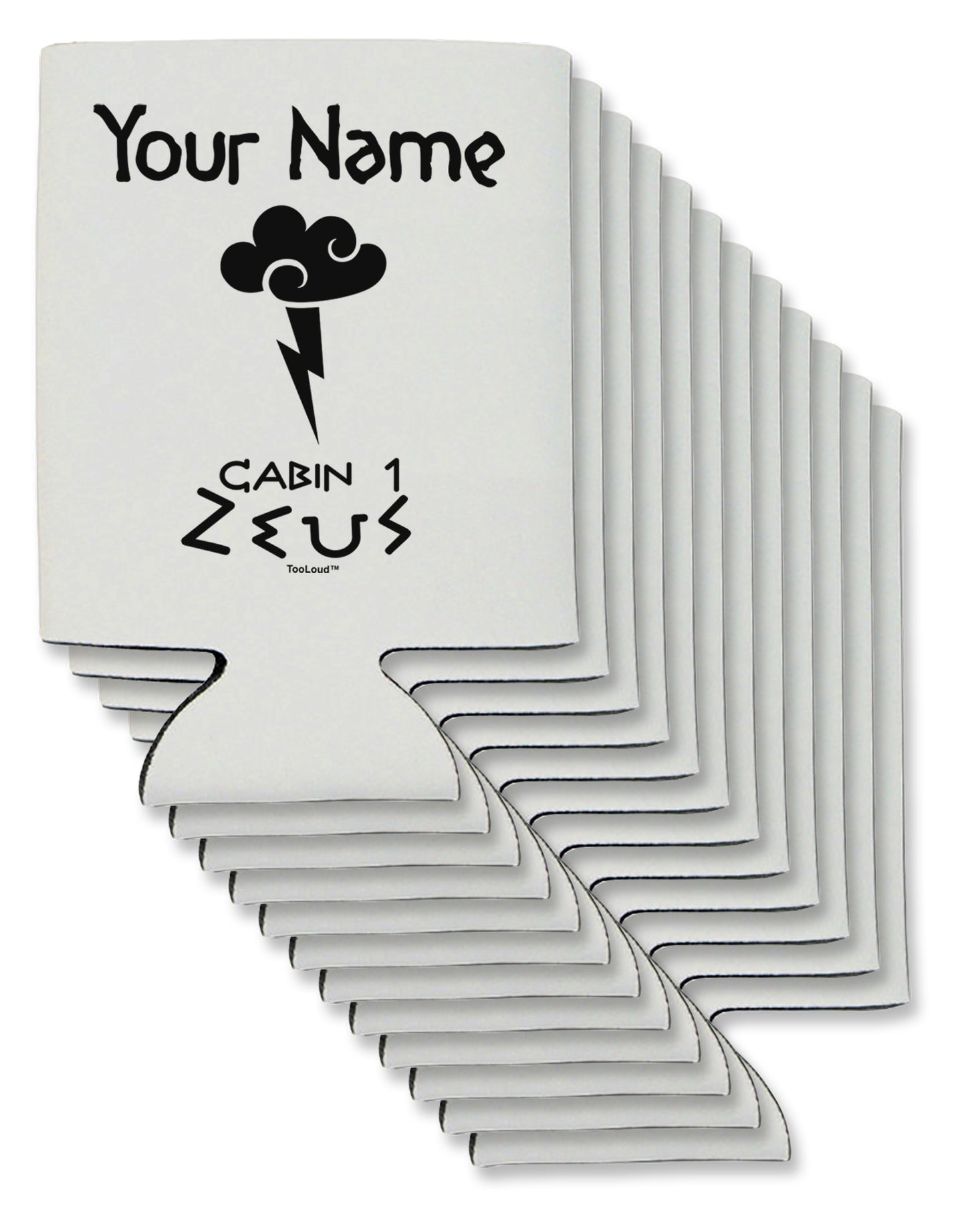 Personalized Cabin 1 Zeus Can / Bottle Insulator Coolers by TooLoud-Can Coolie-TooLoud-12-Davson Sales