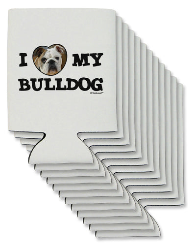 I Heart My Bulldog Can / Bottle Insulator Coolers by TooLoud-Can Coolie-TooLoud-12-Davson Sales