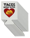 Tacos before Vatos Can / Bottle Insulator Coolers by TooLoud-Can Coolie-TooLoud-12-Davson Sales