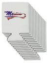 Merica Established 1776 - American Flag Style Can / Bottle Insulator Coolers by TooLoud-Can Coolie-TooLoud-12-Davson Sales