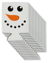 Snowman Face Christmas Can / Bottle Insulator Coolers-Can Coolie-TooLoud-12 Pieces-Davson Sales