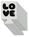 LOVE Text Can / Bottle Insulator Coolers by TooLoud-Can Coolie-TooLoud-12-Davson Sales