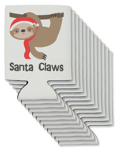 Cute Christmas Sloth - Santa Claws Can / Bottle Insulator Coolers by TooLoud-Can Coolie-TooLoud-12-Davson Sales