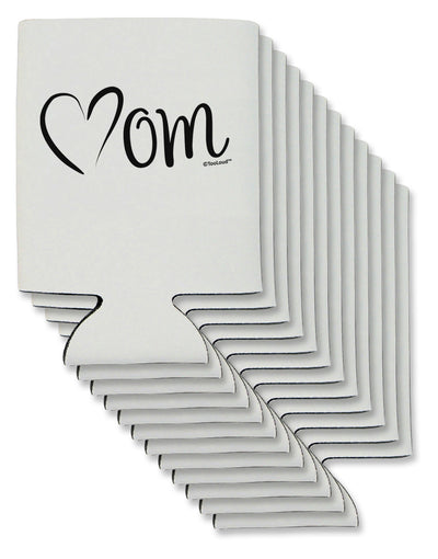 Mom with Brushed Heart Design Can / Bottle Insulator Coolers by TooLoud-Can Coolie-TooLoud-12-Davson Sales