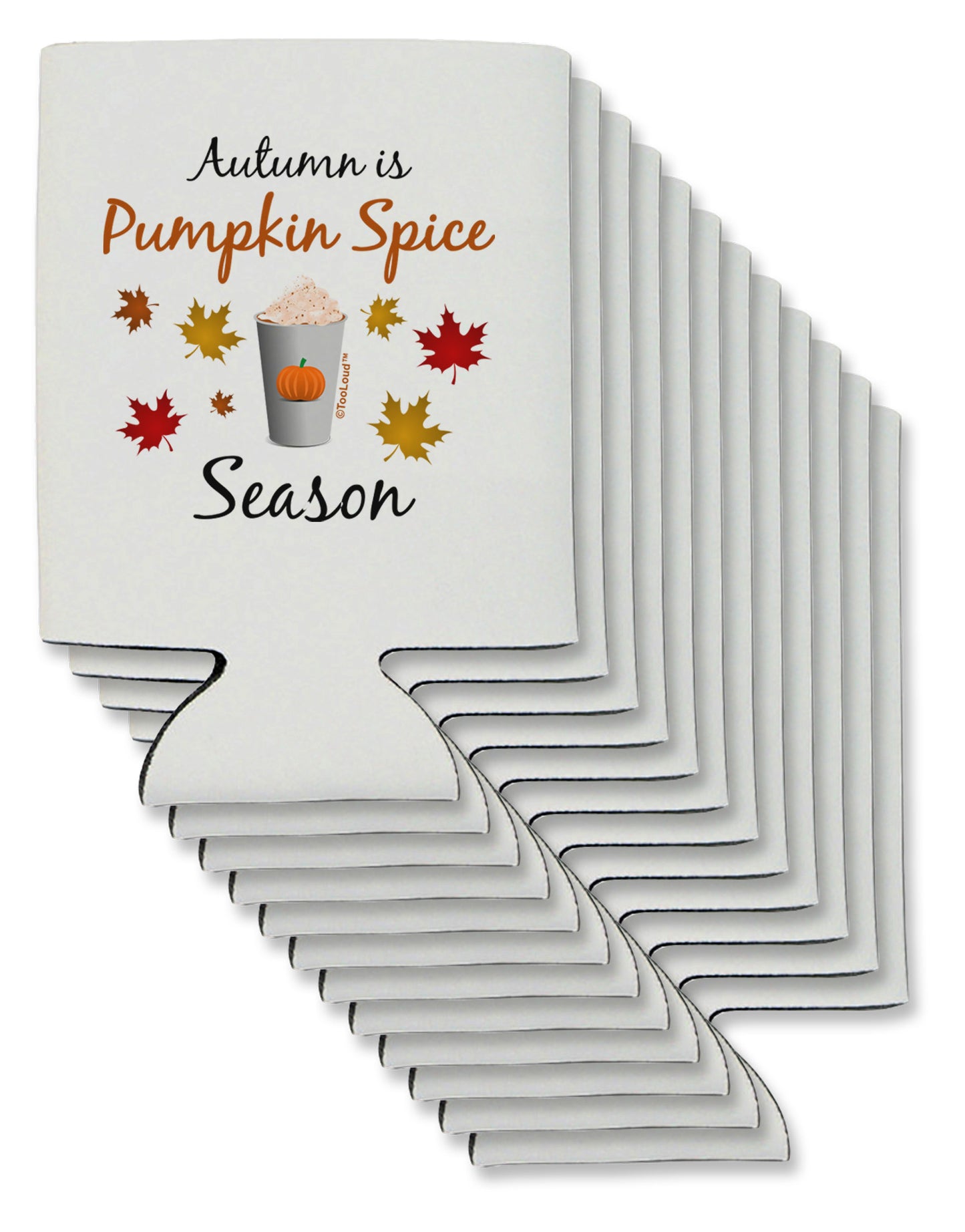 Pumpkin Spice Season Can / Bottle Insulator Coolers-Can Coolie-TooLoud-12-Davson Sales