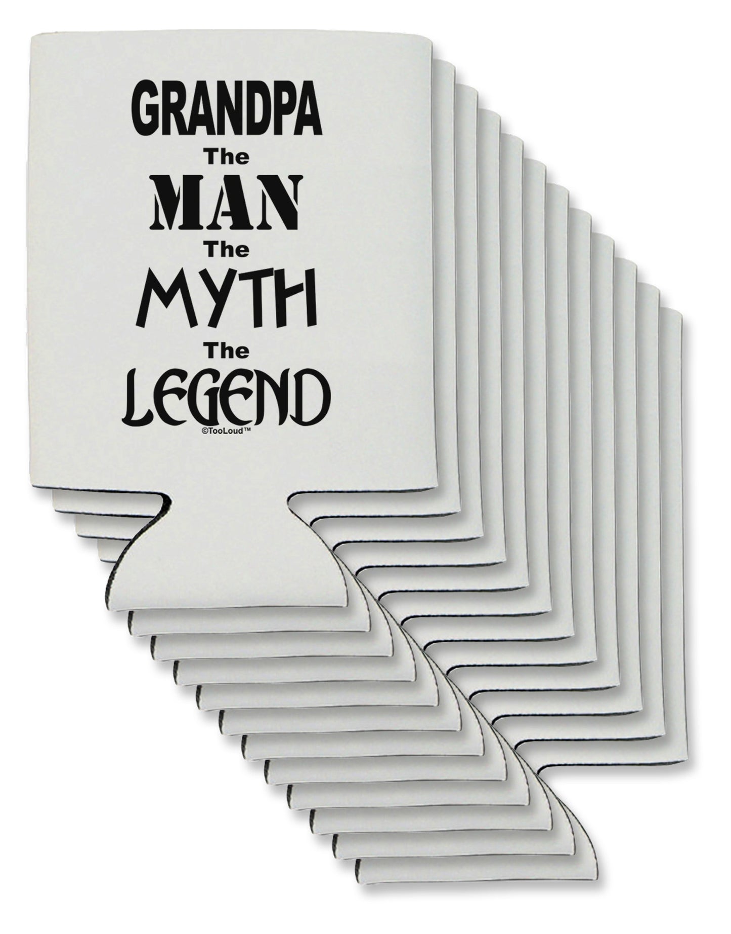 The Man The Myth The Legend Grandpa Can / Bottle Insulator Coolers by TooLoud-Can Coolie-TooLoud-12-Davson Sales