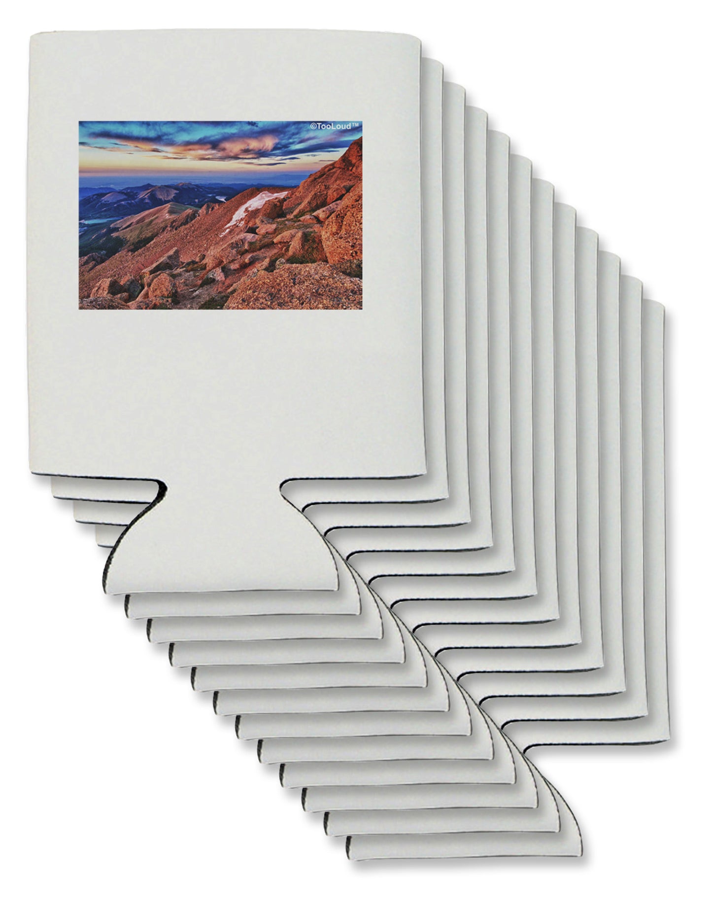 Colorado Mtn Sunset Can / Bottle Insulator Coolers-Can Coolie-TooLoud-12-Davson Sales
