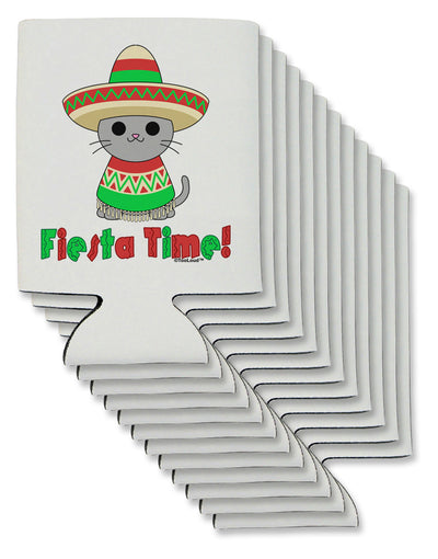 Fiesta Time - Cute Sombrero Cat Can / Bottle Insulator Coolers by TooLoud-Can Coolie-TooLoud-12-Davson Sales